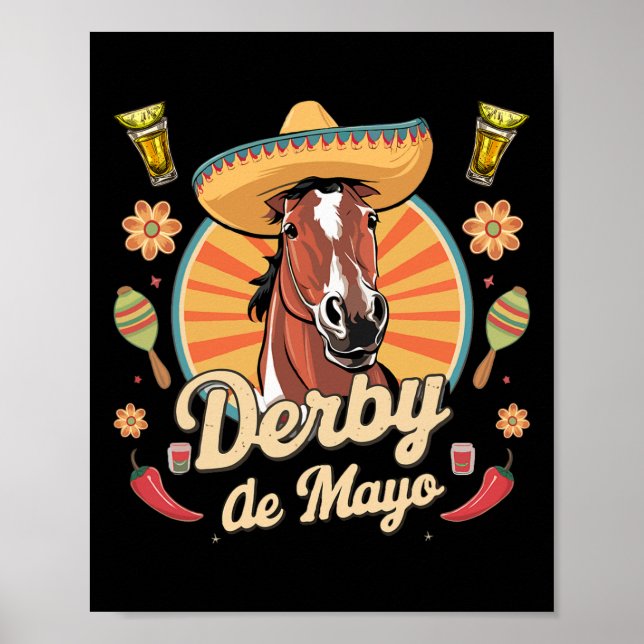 Derby De Mayo Cinco De Mayo Mexiko-Party Poster (Vorne)