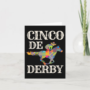 Derby De Mayo T-Shirt Cinco De Mayo Racing Sombr Karte