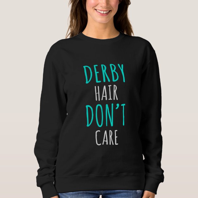Derby-Frisur, egal, Roller-Skater-Mädchen Sweatshirt (Vorderseite)