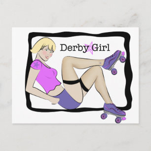 Derby Girl Postkarte