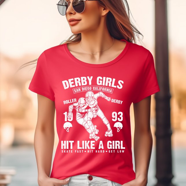 Derby Girls, Frappe comme une T-shirt fille (Créateur téléchargé)