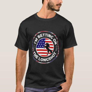 Derby Horse Racing Liebe Jockey Fun USA Flag T-Shirt