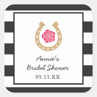 Derby Horseshoe Brautparty Personalisiert Sticker