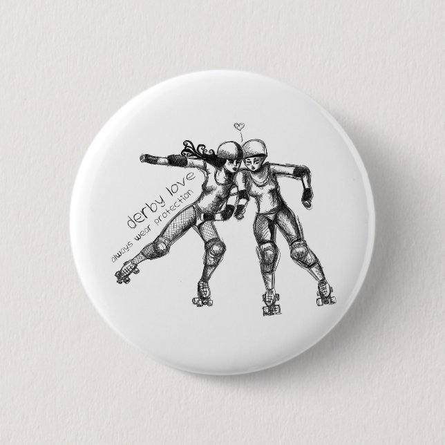 Derby-Liebe Button (Vorderseite)