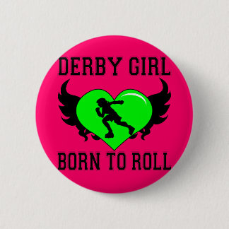 Derby-Mädchen Button