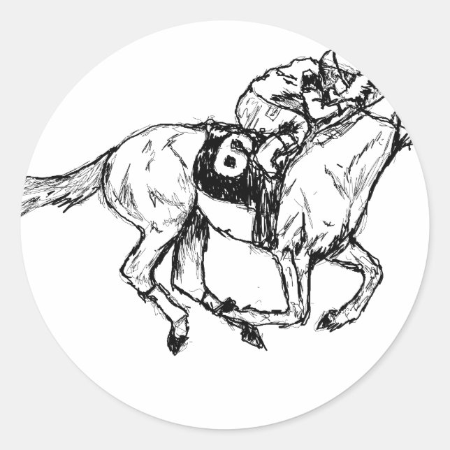 Derby Me Kentucky Runder Aufkleber (Vorderseite)