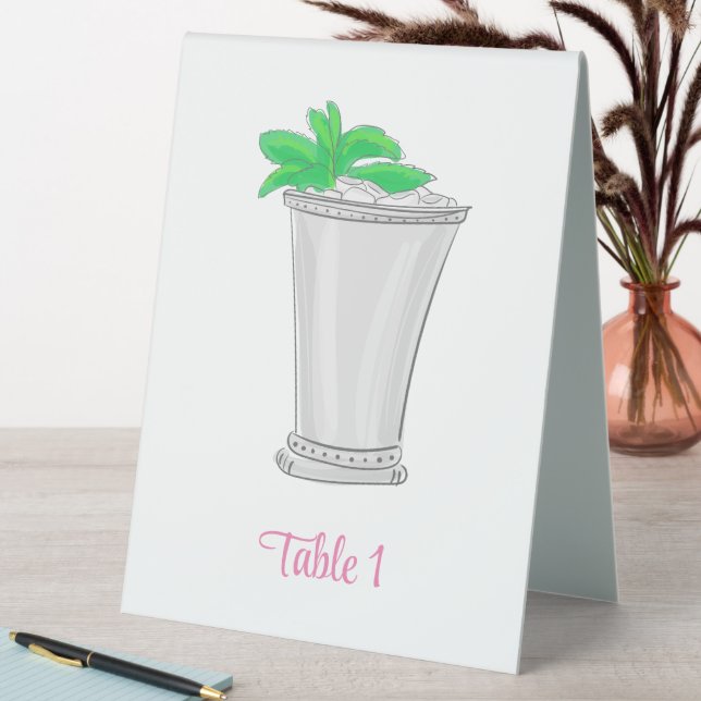 Derby Mint Julep Preppy Tischaufsteller (In Situ (Tisch))