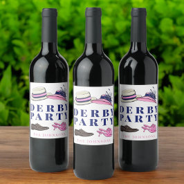 Derby Party Hat Shows Fashion Preppy Navy Weinetikett