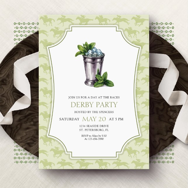 Derby-Party Mint Julep Einladung (Von Creator hochgeladen)