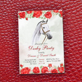 Derby Party, Pferd, elegantes Reitsport-Party Einladung