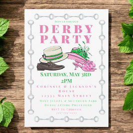 Derby Party Shoes Extravagant Hats Fashion Preppy Einladung