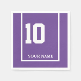 Derby Pferderennen Lila 10 Personalisiert Serviette