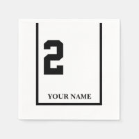 Derby Race White 2 Personalisiert Paper Napkin