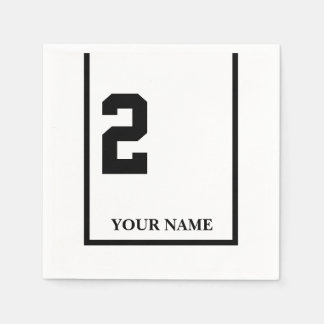 Derby Race White 2 Personalisiert Paper Napkin Serviette