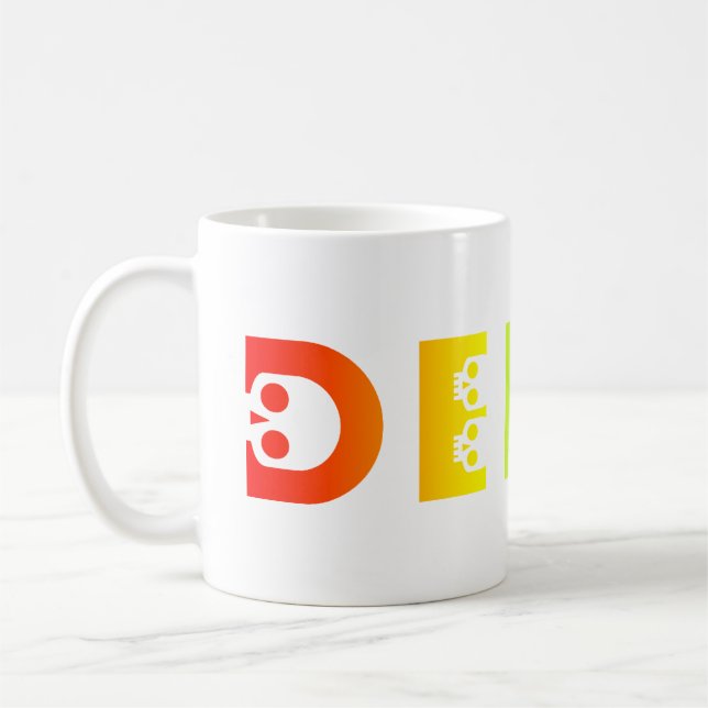 derby : skullphabet kaffeetasse (Links)