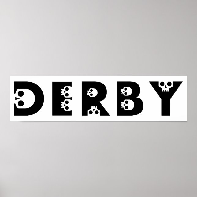derby : skullphabet poster (Vorne)