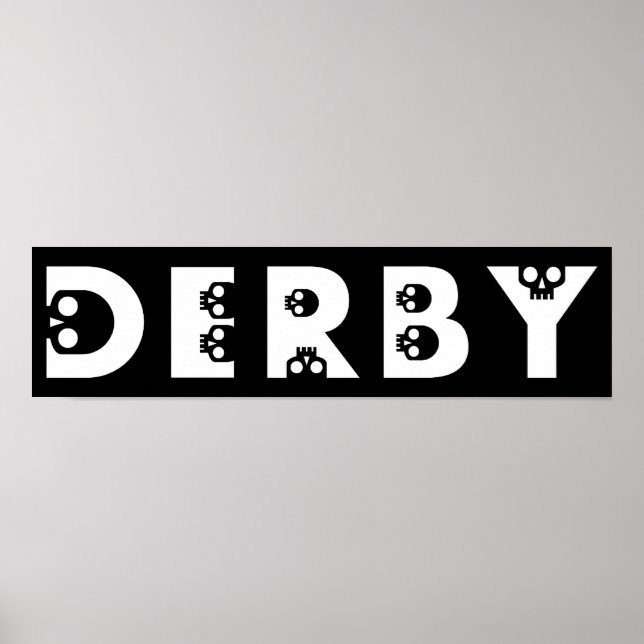 derby : skullphabet poster (Vorne)