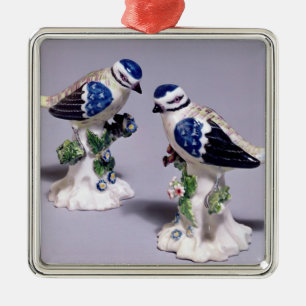 Derby-Zahlen von bluetits, c.1760 Ornament Aus Metall