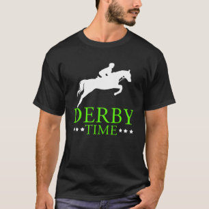 Derby-Zeit Pferderennen Vater Pferd Kleidung T-Shirt