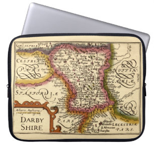 Derbyshire (Darbyshire) Landkreis England Antike K Laptopschutzhülle
