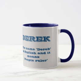 Derek Name Tasse