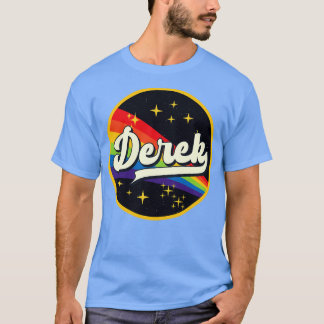 Derek Rainbow in Space Vintag Style T-Shirt