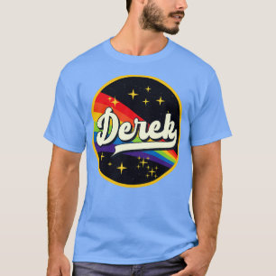 Derek Regenbogen im Weltraum im Vintage-Stil T-Shirt