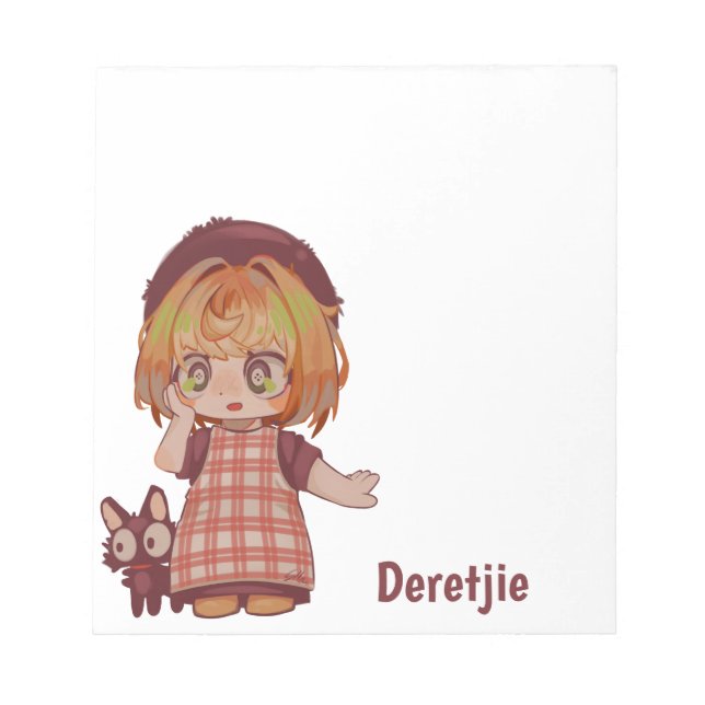 Deretjie Spakenburg chibi Notizblock (Vorderseite)