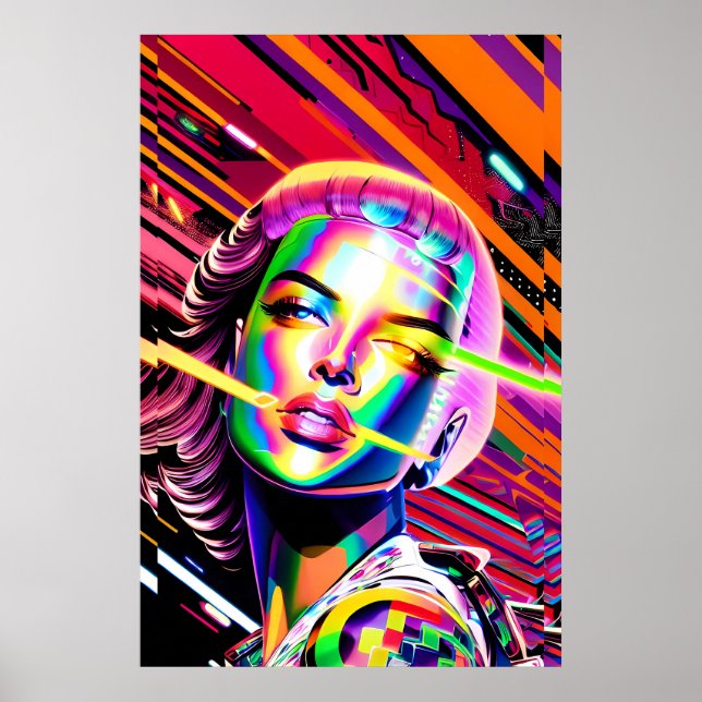 Derezzed Futures - Ken Gage Art Poster (Vorne)