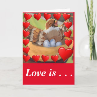 #DerKleineVogelDerValentinstagZwitscherte Karte