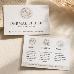 Dermale Füller-Beige-Minimal-Nachbehandlungsleitfa