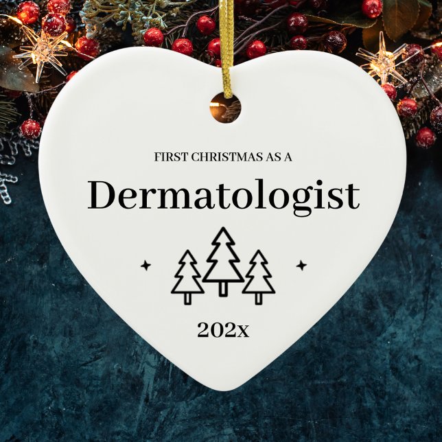 Dermatogist First Christmas Heart Keramik Ornament (Dermatogist First Christmas Heart Ceramic Ornament
)