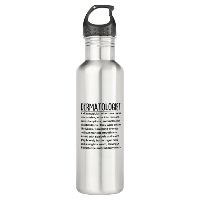 Dermatologe Edelstahlflasche (Vorderseite)