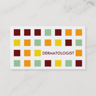 DERMATOLOGE (Modquadrate) Visitenkarte