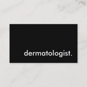 Dermatologe. Visitenkarte