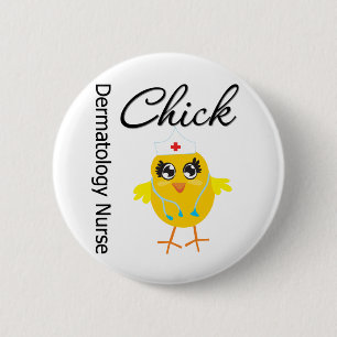 Dermatologie-Krankenschwester-Küken v1 Button
