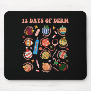 Dermatologie-Krankenschwester Weihnachten Bylls 12 Mousepad