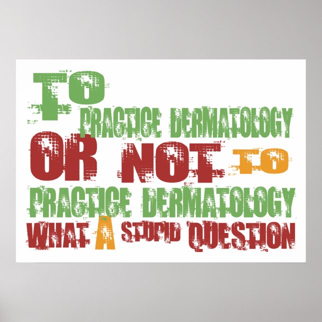 Dermatologie praktizieren poster (Vorne)