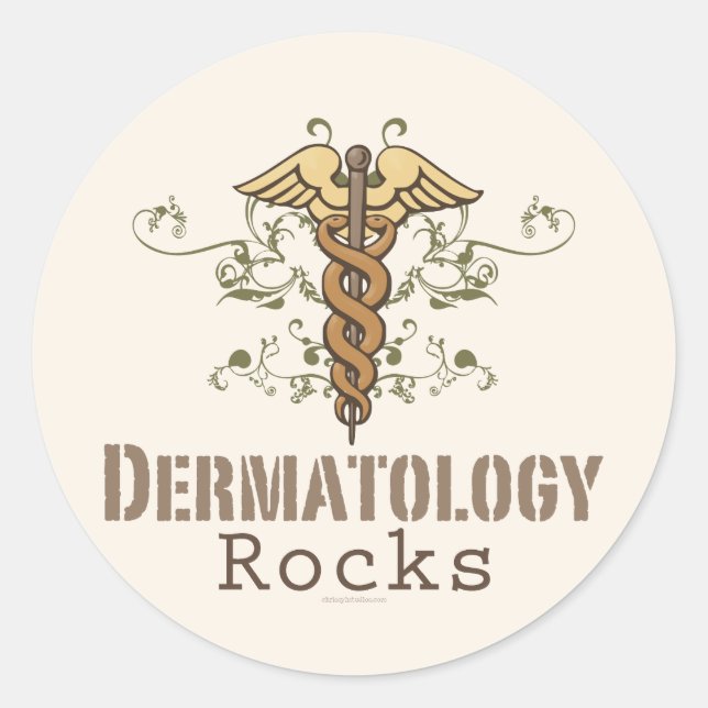 Dermatologie Rocks Stickers Caduceus (Devant)