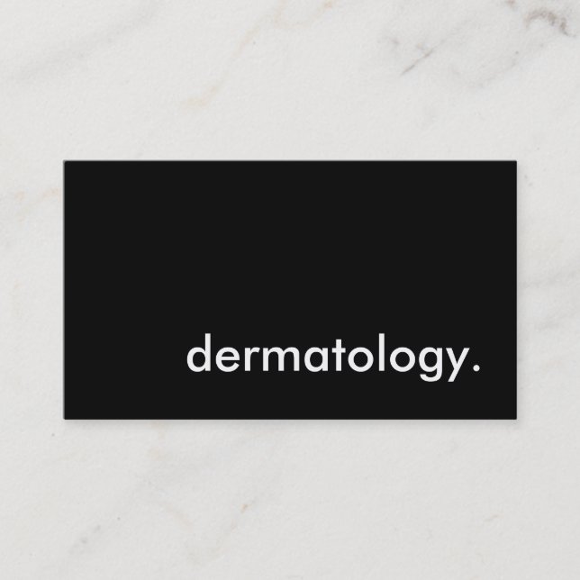 Dermatologie. Visitenkarte (Vorderseite)