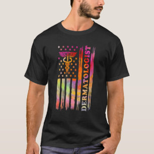 Dermatologin der US-Flagge Dermatologie Dermatolog T-Shirt