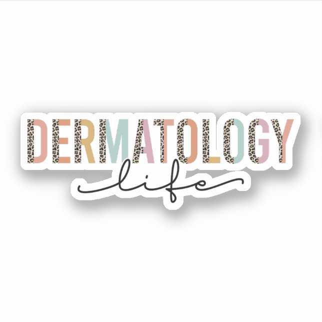 Dermatologisches Leben, Geschenk des Dermatologen, Aufkleber (Vorderseite)