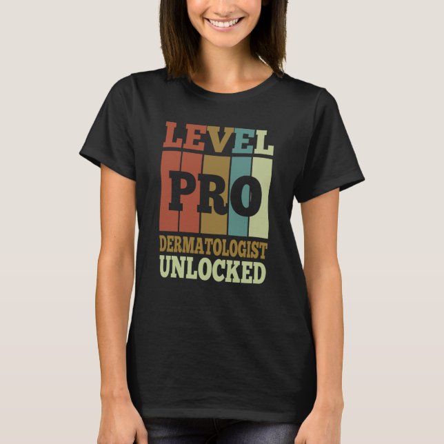 Dermatologist Pro Unlocked Vintage Style Unique T-Shirt (Vorderseite)