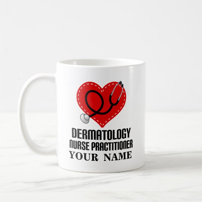 Dermatology Nurse Practitioner Appreciation Gift Kaffeetasse (Links)
