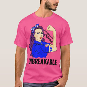 Dermatomyositis DM Awareness Warrior Unzerbrechlic T-Shirt