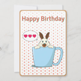 Dernier lapin Bonne carte d'anniversaire