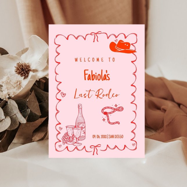 Dernier Rodeo Narshivlle Bachelorette Panneau de b (Créateur téléchargé)