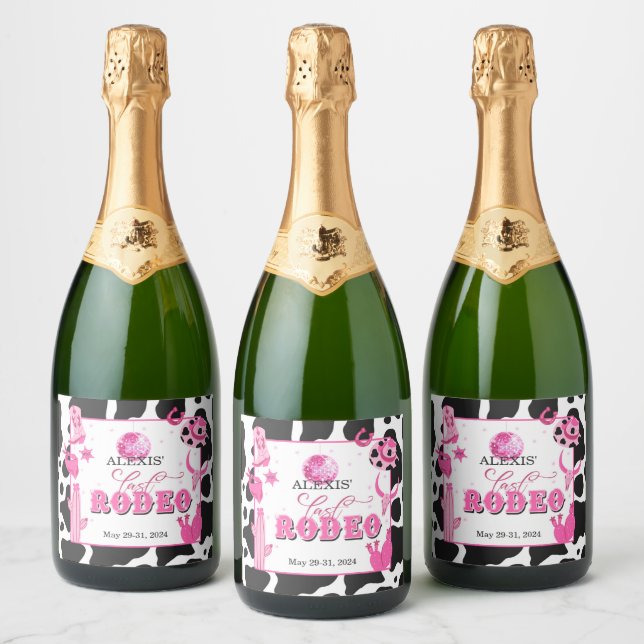 Dernier Rodeo Sparkling Wine Bottle Étiquette - Pe (Bouteilles)