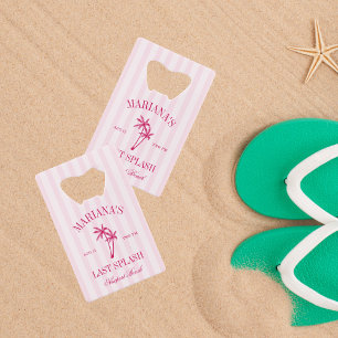 Dernier Splash Beach Palms Hot rose Bachelorette