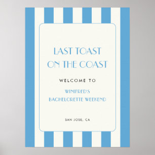 Dernier toast sur la côte Affiche de bienvenue Bac